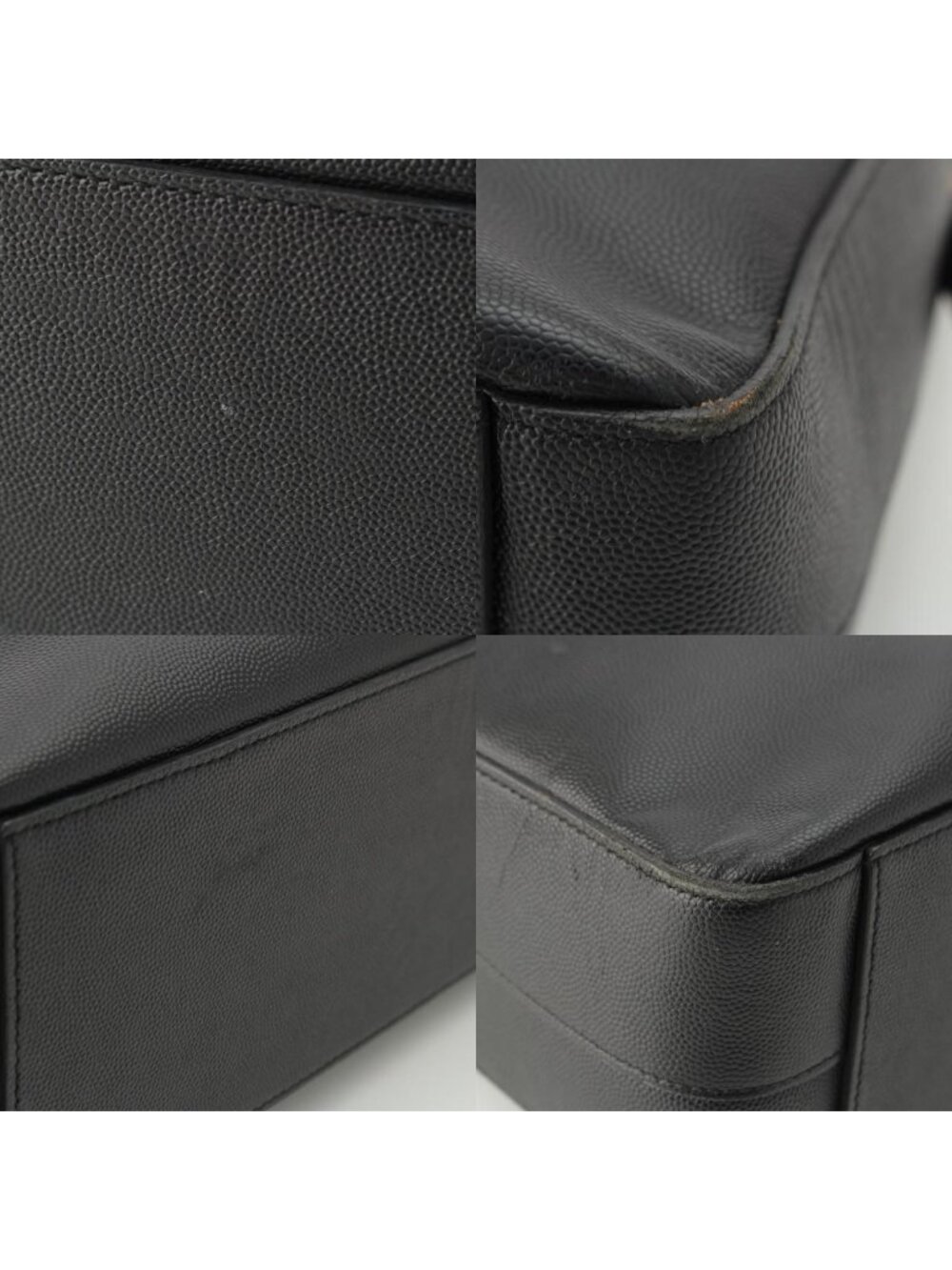 Saint Laurent Classic Museum Flat Leather Briefcase Black - Picture 9 of 10